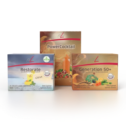 Official FitLine Optimal-Set 50+ — Citrus product packshot