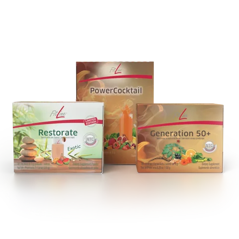 Official FitLine Optimal-Set 50+ — Exotic product packshot