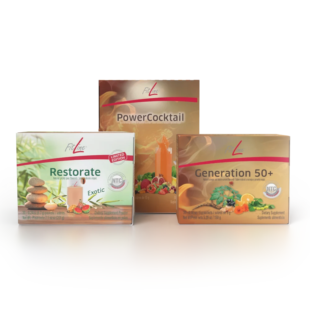 Official FitLine Optimal-Set 50+ — Exotic product packshot