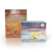 Official FitLine Optimal-Set — PowerCocktail + Restorate Citrus product packshot